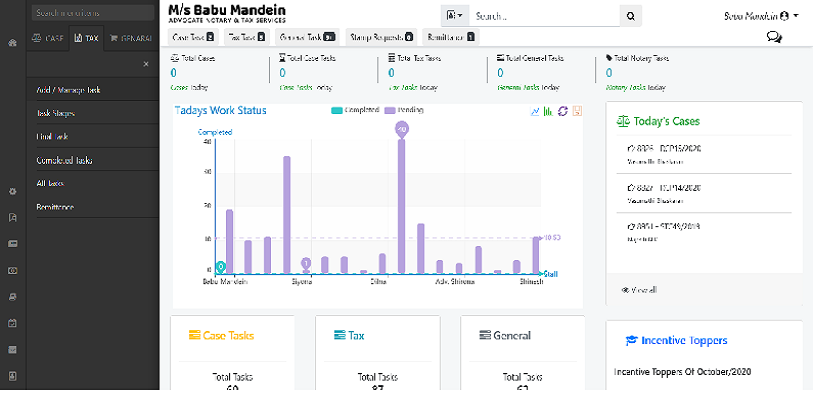 Advocate Office Management System